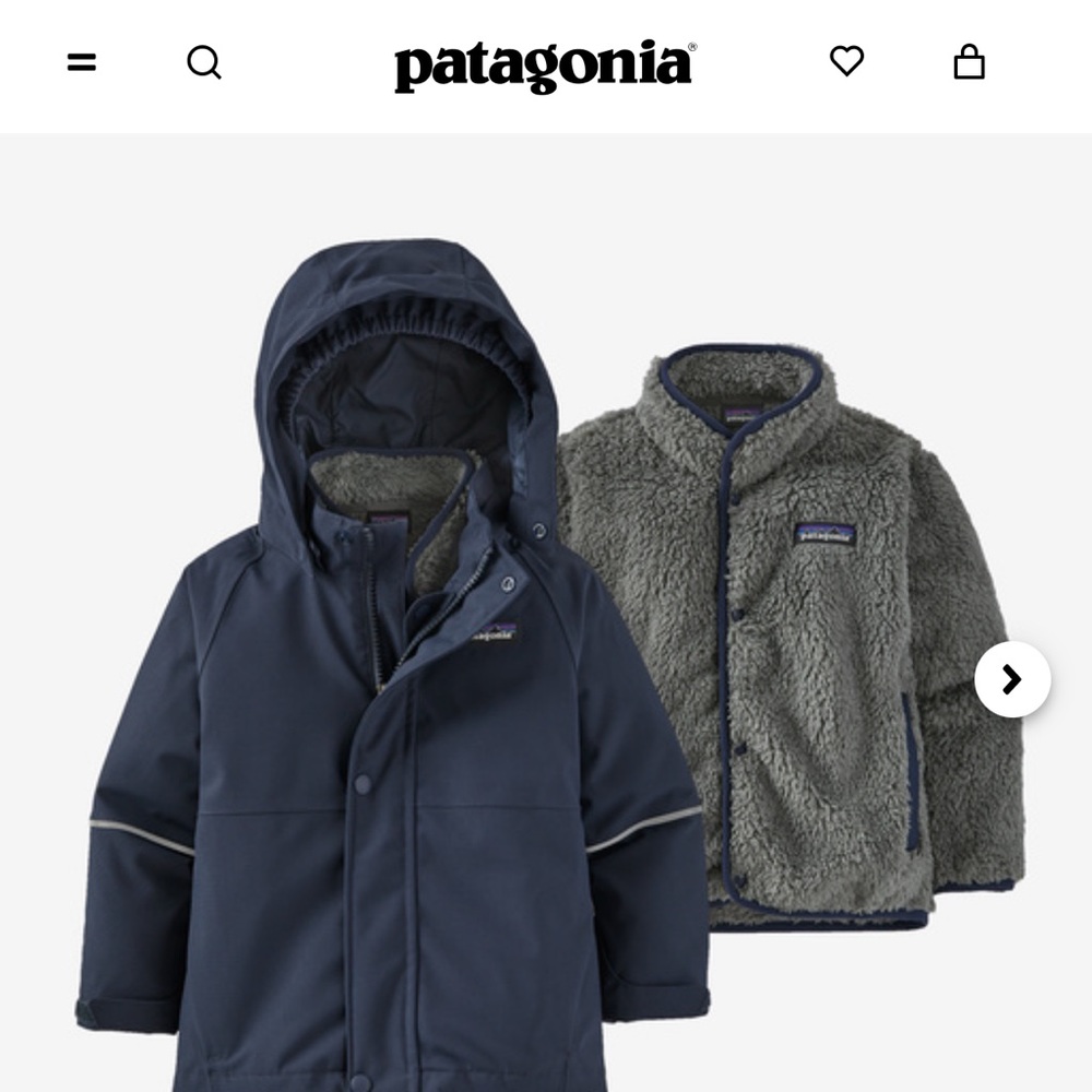 Patagonia toddler All Seasons 3-in-1 Jacket 5T